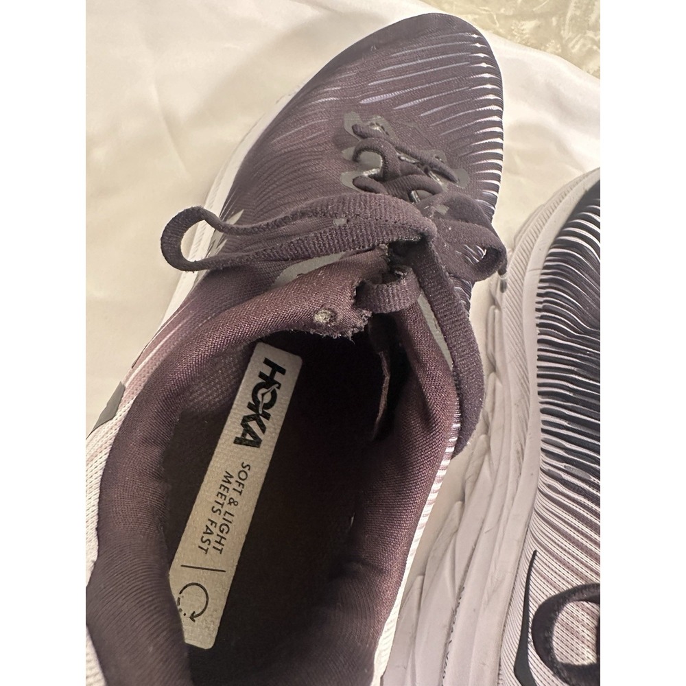 Hoka One HOKA Rincon 3 Wide Size 8.5 M 2E Black White Womens Running - Picture 4 of 13